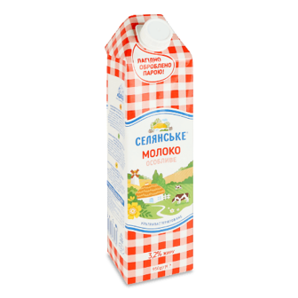 Молоко ультрапастеризоване «Селянське» 3,2 % т/п, 950г
