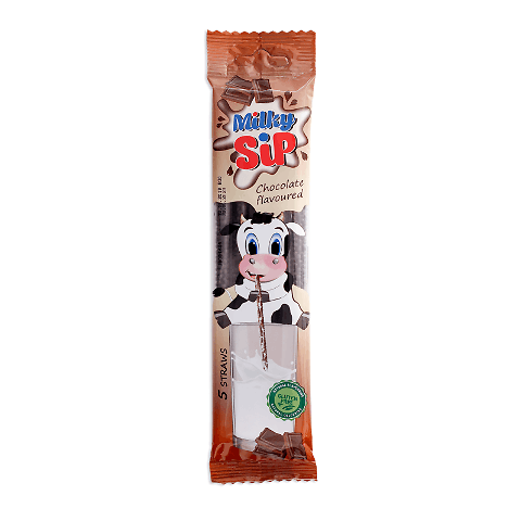 Трубочка Milky Sip ароматизована для молока шоколад, 30г