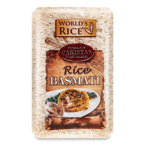 Рис World&#039;s rice Басматі, 500г