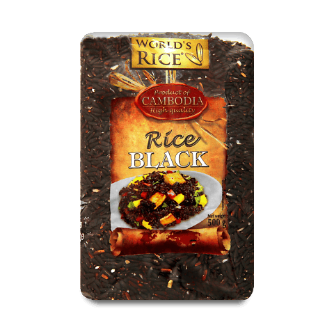 Рис World&#039;s rice чорний, 500г