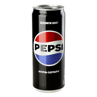 Напій Pepsi Black безалкогольний сильногазований з/б, 330мл