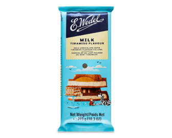 Шоколад молочний E.Wedel з начинкою смак тірамісу, 293г