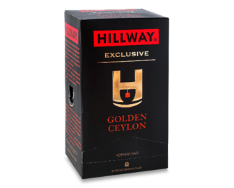 Чай чорний Hillway Exclusive Golden Ceylon байховий, 25*2г