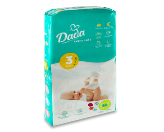 Підгузники Dada Extra Soft Midi 3 (4-9 кг), 50шт