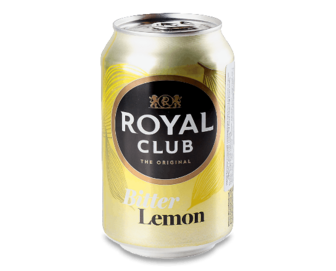 Напій Royal Club «Гіркий лимон» безалкогольний газований 0,33л