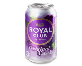 Напій Royal Club «Чорна смородина» безалкогольний газований 0,33л
