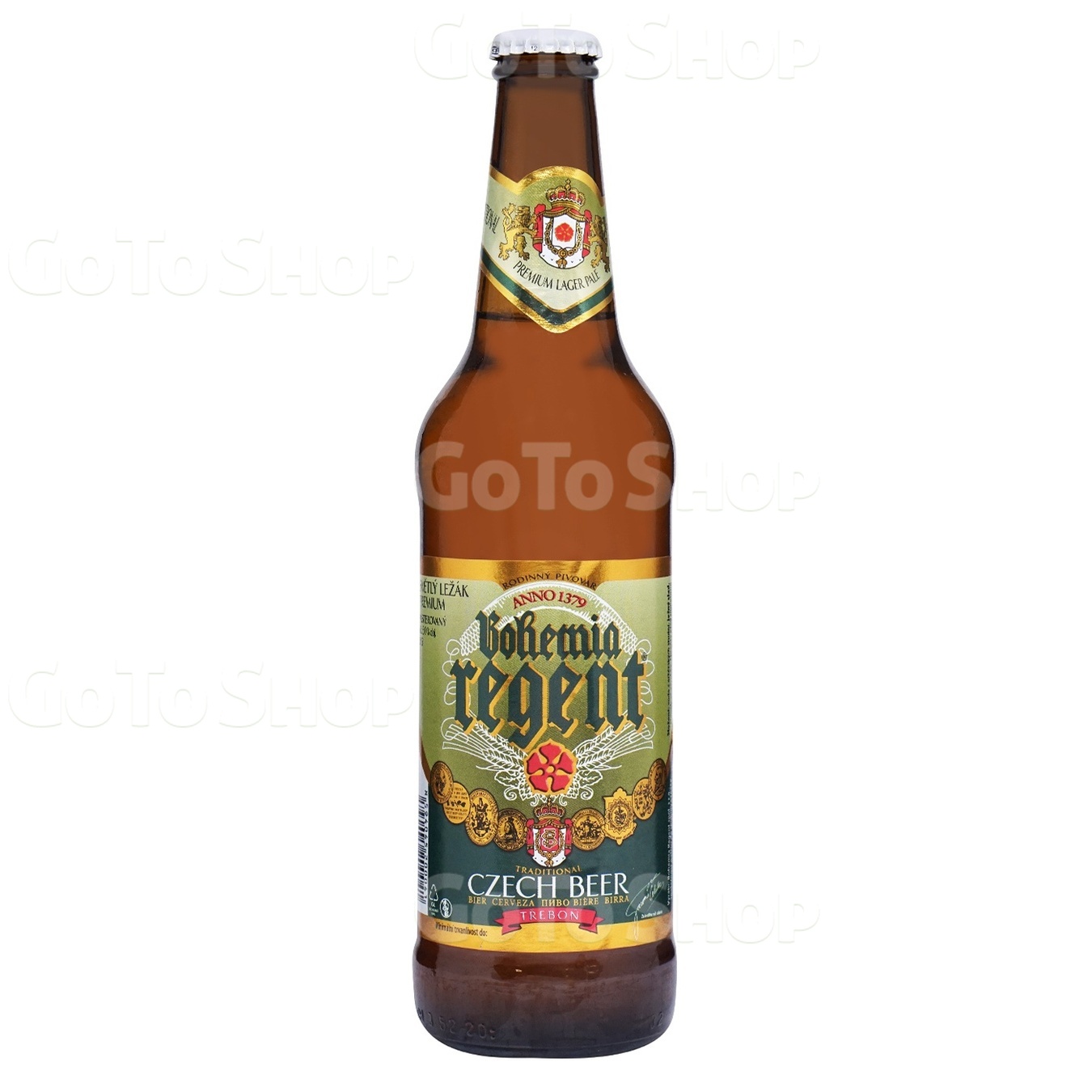 Пиво Bohemia Regent Premium Lager світле 5% 0,5л скло