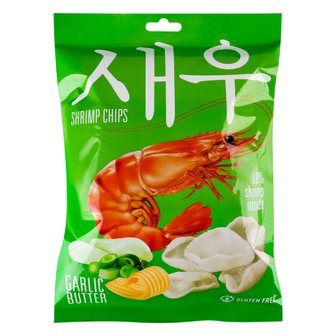 Чіпси креветкові Shrips garlic&butter м'яка упаковка 50г