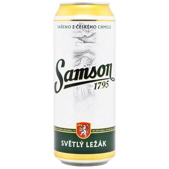 Пиво світле Samson 4,1% 0,5л з/б
