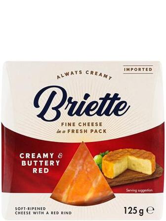 СирБріетте,КреміБаттеріРед/Briette,Creamy&ButteryRed,Kaserei,60%,125г