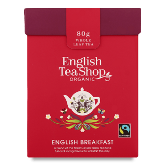 Чай чорний English Tea Shop English Breakfast органічний + ложка 80г