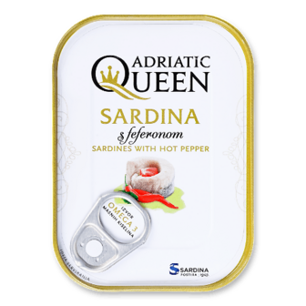 Сардини Adriatic Queen з перцем чилі в олії 105г