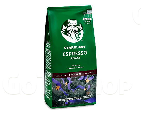 Кава мелена Starbucks Espresso Roast натуральна 200г