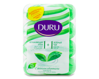 Крем-мило Duru зволожуючий крем та зелений чай 4*80г