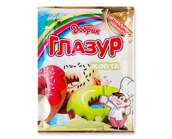 Суміш десертна «Добрик» «Глазур» кольорова з натуральними барвниками 75г