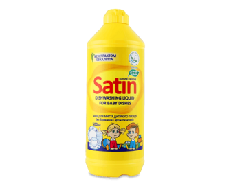Засіб для миття дитячого посуду Satin Natural Balance 500мл