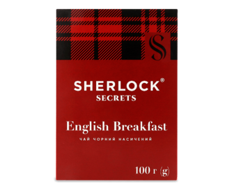 Чай чорний Sherlock Secrets English Breakfast 100г