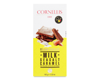 Шоколад молочн Cornellis карамель з морською сіллю 100г