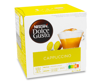 Напій кавовий Dolce Gusto капучіно 8 кавових + 8 молочних капсул 186,4г