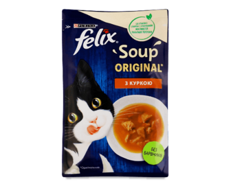 Додатковий корм для котів Felix Суп з куркою 48г