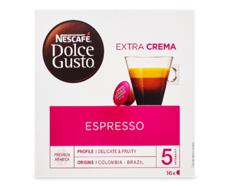 Кава мелена Dolce Gusto Espresso 16*5,5г