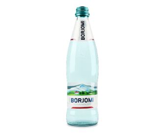 Вода мінеральна Borjomi сильногазована, скло 0,5л