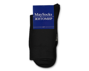 Шкарпетки чол MaySocks класика pamuk чорний р25-27 шт