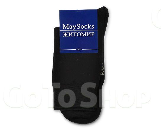 Шкарпетки чол MaySocks класика pamuk чорний р25-27 шт