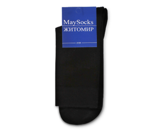 Шкарпетки чол MaySocks класика pamuk чорний р27-29 шт