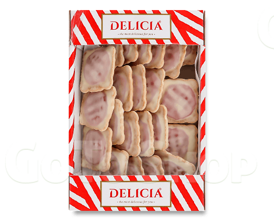 Печиво Delicia Маргаритка смак чорн смород мол/гл 0,35кг