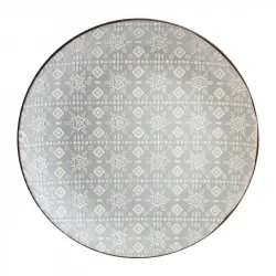 Тарілка десертна кругла Astera Engrave Grey 19 см (A0470-HP23-S)
