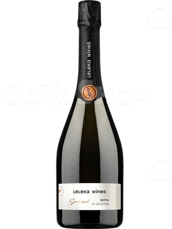 Ігристе вино Лелека Вайнс / Leleka Wines, біле напівсолодке 0.75л
