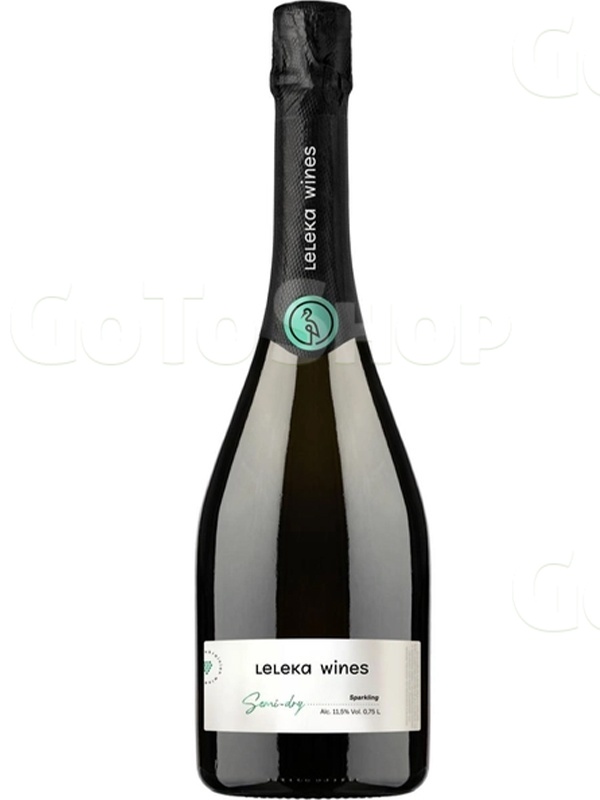 Ігристе вино Лелека Вайнс / Leleka Wines, біле напівсухе 0.75л