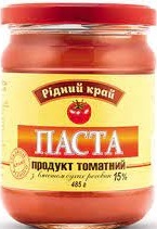 Продукт Рідний Край томатний 15% 485г