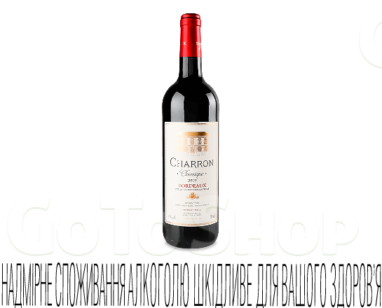 Вино Charron Classique Bordeaux AOP червоне сухе 0,75л