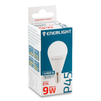Лампа світлодіодна Enerlight P45 9 Вт 4100K E14 шт