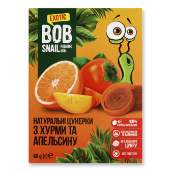 Цукерки Bob Snail хурма-апельсин 60г