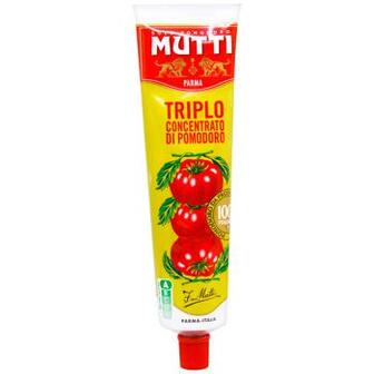 Паста томатна Mutti потрійної концентрації 185г