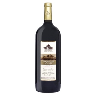 Вино Vardiani Алазанська Долина червоне напівсолодке 9-13% 1,5л