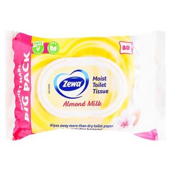 Туалетний папір вологий Zewa Almond Milk 80шт