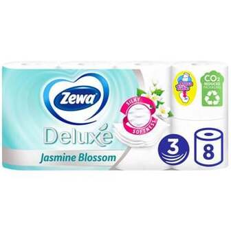 Туалетний папір Zewa Deluxe Жасмин 3-шаровий 8шт