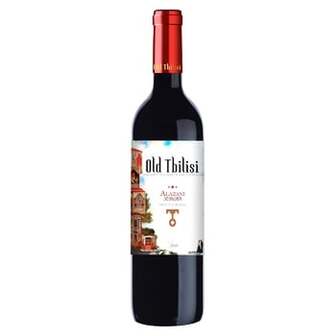 Вино Old Tbilisi Алазані червоне напівсолодке 12% 0,75л