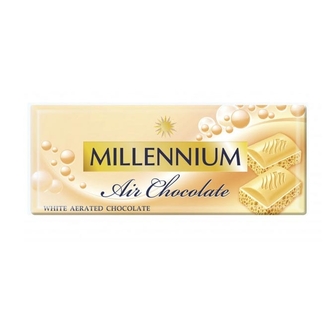Шоколад 90г Millennium Пористий Білий 