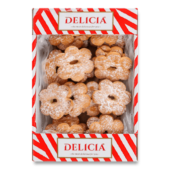 Печиво Delicia Домашнє з цукровою пудрою здобне 0,25кг