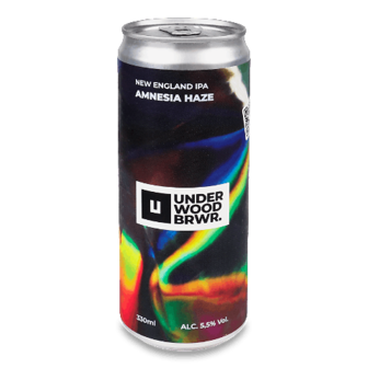 Пиво Underwood Brewery Amnesia Haze світле нефільтроване з/б 0,33л