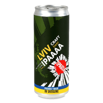 Пиво «Правда» Lviv IPA cвітле нефільтроване з/б 0,33л