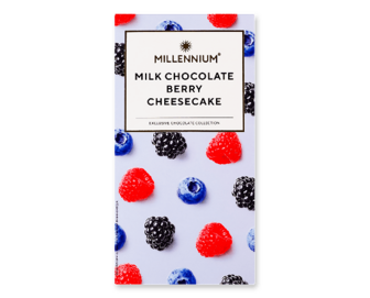 Шоколад молочний Millennium з начинкою Трюфель з горішками АБО Ягідний чизкейк (в асортименті), 100г