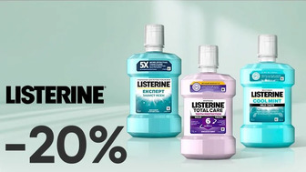 -20% на засоби гігієни порожнини рота LISTERINE