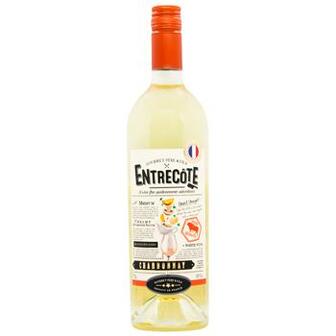 Вино Entrecote Chardonnay сух біле 13% 0,75л