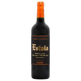 Вино Estola Gran Reserva La Mancha DO червоне сухе 0.75л 13%